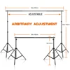 Background Stand Kit Support Frame System Backdrops  Adjustable Stand for Photography Photo Studio Chromakey Green Screen Frame 5