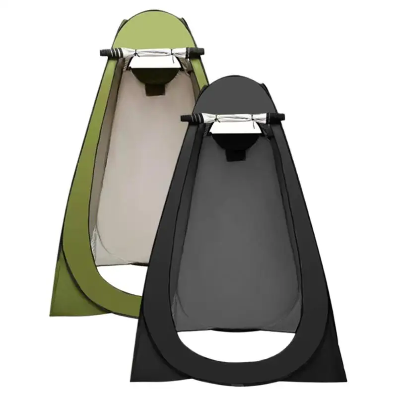 Portable Outdoor Camping Tent Pop Up Privacy Shower Tent Camping Privacy Movable Toilet Enclosure Warm Bathing Shelter