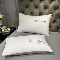 High-quality Embroidered Queen Bedding Set King Size Soft Skin Friendly Duvet Cover Set with Bed Sheet Simple Blanket Cover Sets 4