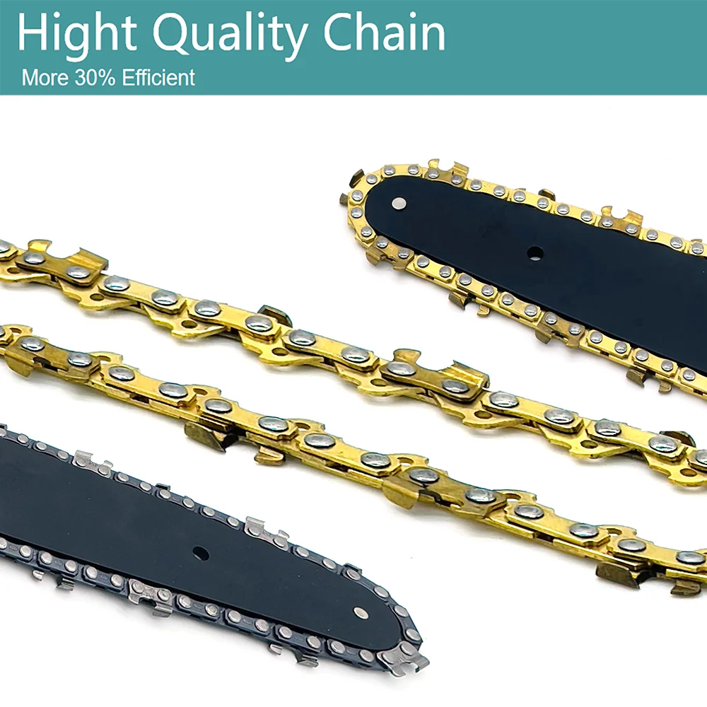 4 6 8 Inch Chain and Guide for Electric Mini Chainsaw Replacement Pruning Saw Electric Saw Parts Garden Tool Accessories,mini chainsaw,electric chainsaw,chainsaw chains,electric saw