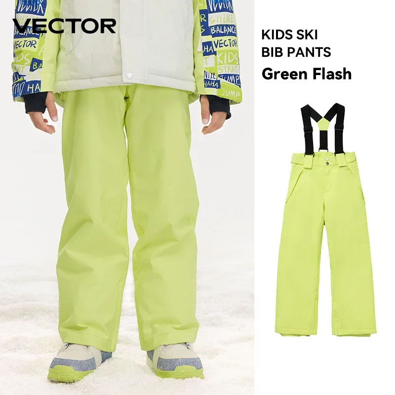 VECTOR Ski Pants Boys Girls Children Outdoor High-quality Windproof, Waterproof and Warm Snow Winter Ski Snowboard Pants Brand