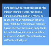Geiger Counter Radiation Detector Personal Dosimeter X-ray γ-ray β-ray Beta Gamma Detection Nuclear Radiation Meter RM9000 2