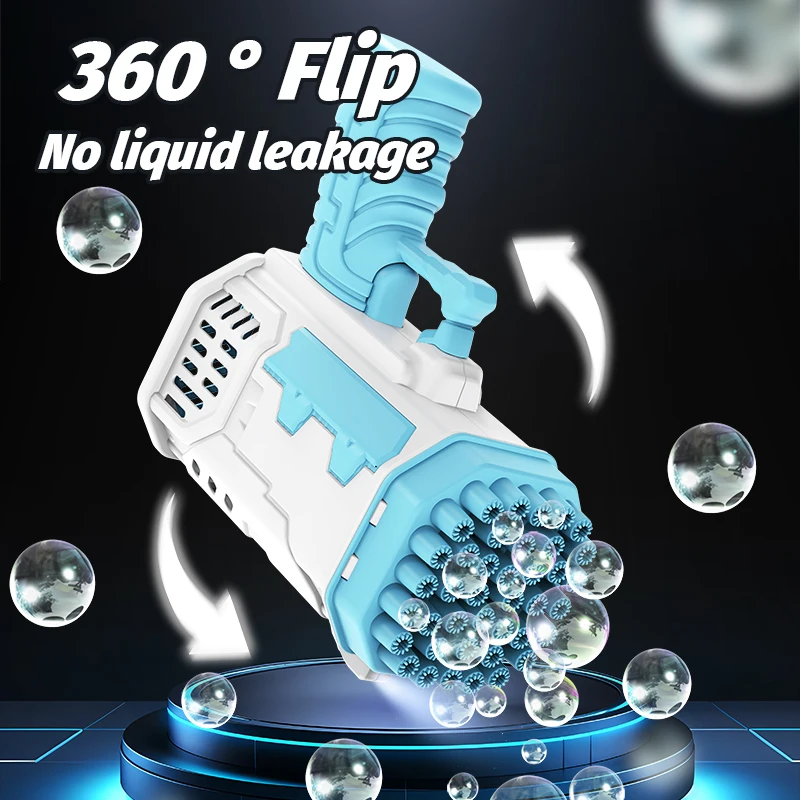 Bring 2 bottles of 50ml bubble water 2pcs 40 hole bubble guns toy handheld bubble wedding outdoor toy boys and girls toy gift 5