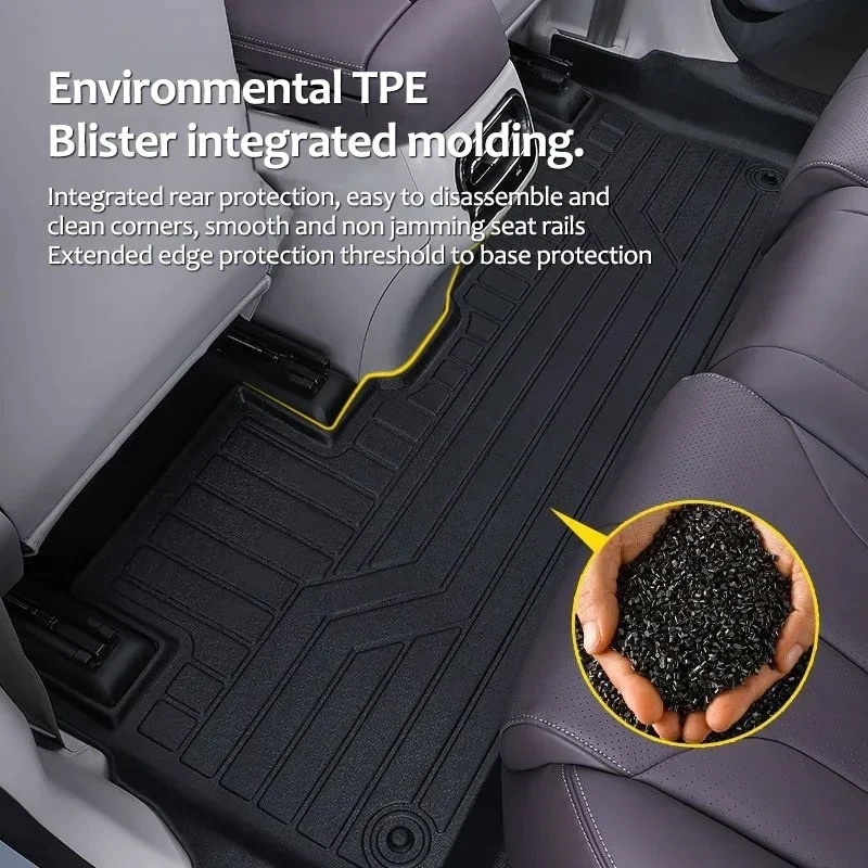 Auto TPE Tappetino LHD Per MG HS 2024 2025 2026 EHS Roewe D5X Accessori Fango Impermeabile Piede Completo Cuscino Pad Anti-sporco Tappeto - Image 4