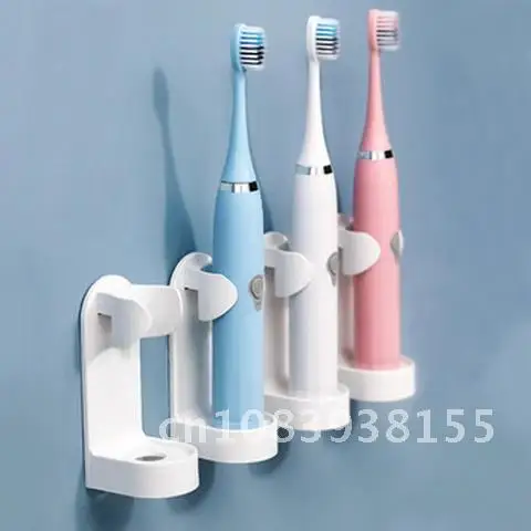 

Electric Toothbrush Holder Wall-Mounted Space Saving 1Pc Creative Stand Rack Traceless Toothbrush Organizer Bathroom Accessories