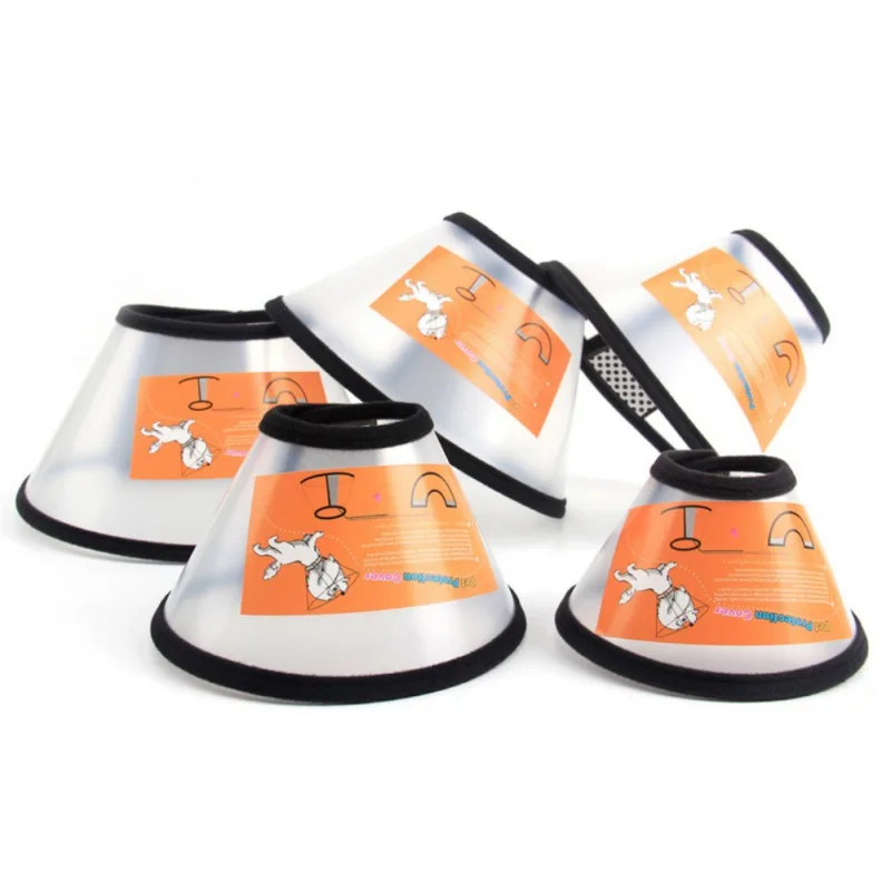 Puppy Dog Cone Elizabethan Collar Pet Dog Protective Wound Healing Prevent Lick Collar Pet Funnel Cover Anti-Bite Safe Protector