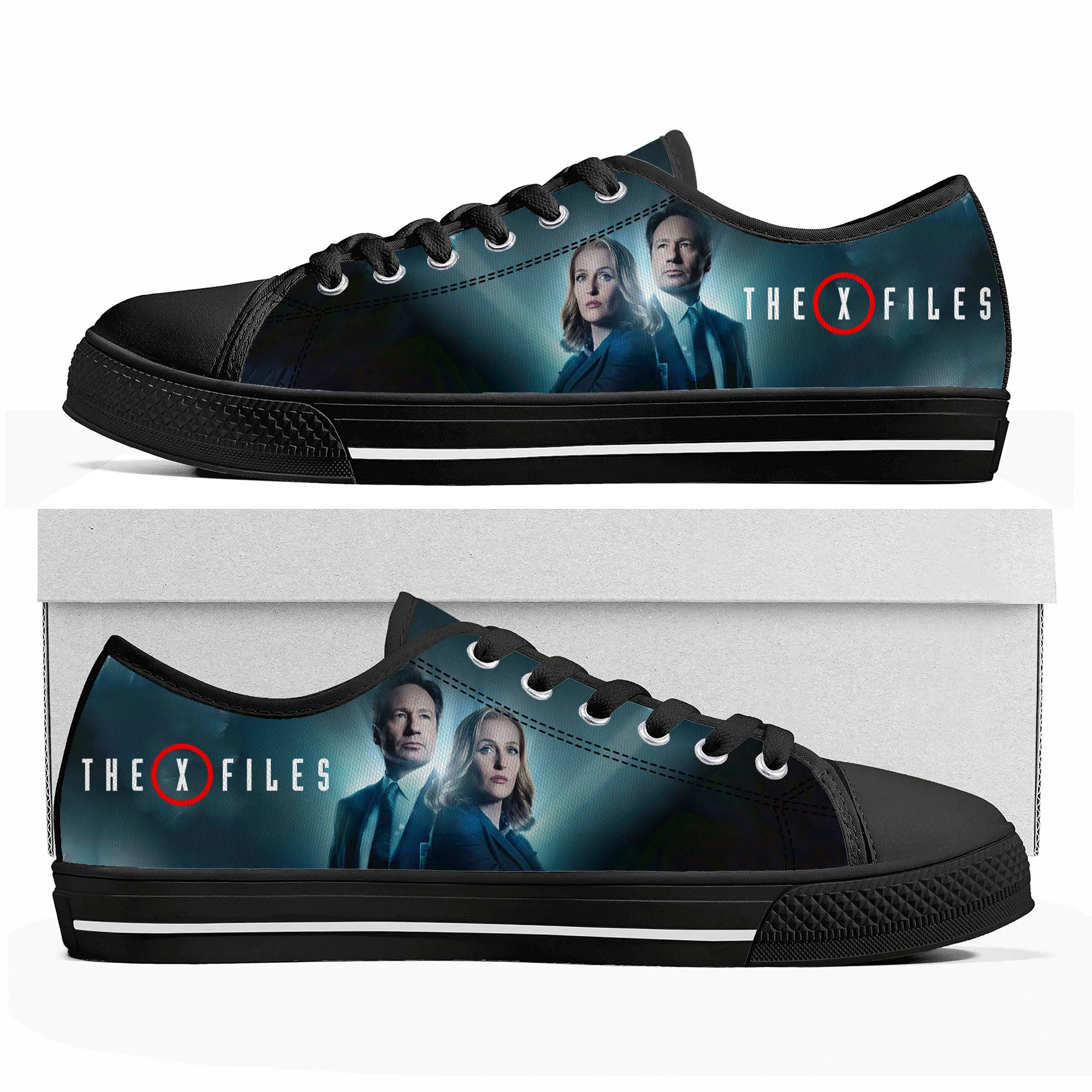 

The X Files Low Top Sneakers Mens Womens Teenager High Quality Dana Scully Canvas Sneaker couple Casual Shoes Customize DIY Shoe