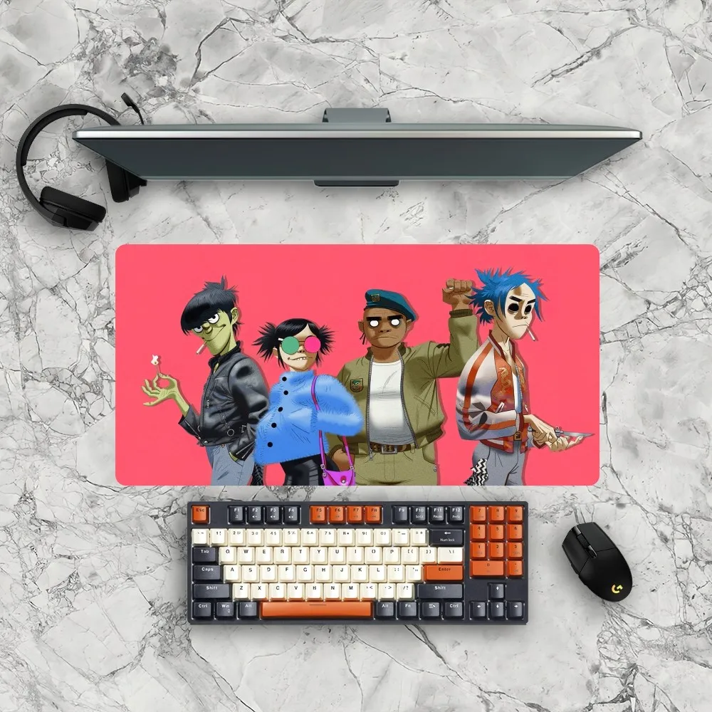Band Gorillaz Mousepad Gamer Mouse Pad Size For Office Long Table Mat 2