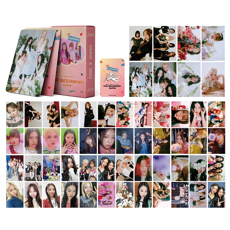 55pcs/set Kpop FIFTY FIFTY THE BEGINNING Lomo Cards Photo Cards Album Photocard Photo album CardsPhoto Fans Gift
