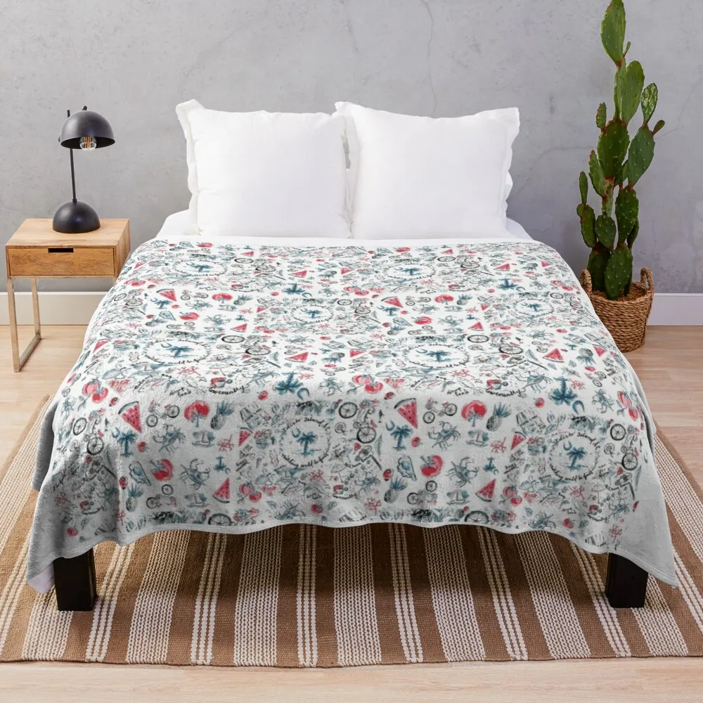 

Lowcountry Life Edisto Island Throw Blanket Blankets For Sofas Soft Plush Plaid Weighted Blanket