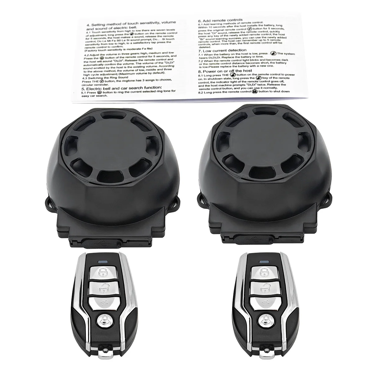 Bike Alarm Wireless Waterproof Bicycle Vibration Alarm USB Charging Remote Control 120dB Motorcycle Security Protection wireless vibration alarm motorcycle alarm bike alarm remote control anti theft alarm
