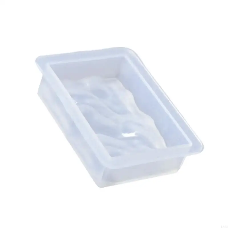 LX9D Flexible Silicone Castes Keychain Mould for Epoxy Resin Great for Art Projects and Special Occasion Keepsakes Use
