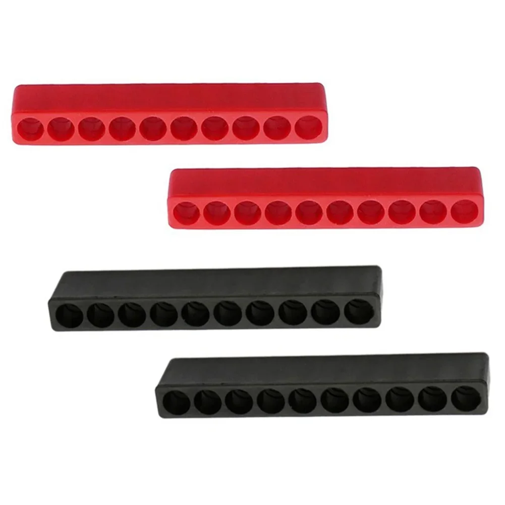 4pcs 10 Holes Screwdriver Bit Holder Soft Rubber Organizer 1/4 Inch Hex Screwdriver Head Drill Bit Stand Case Power Tools