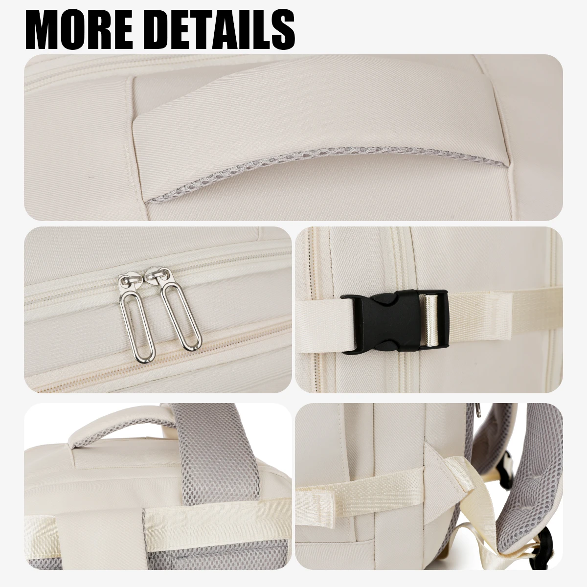 Backpack Women's 2025 New Casual Business Computer Backpack Outdoor Travel Large Capacity Travel Bag Student School Bag Business Travel Commuting Work Class