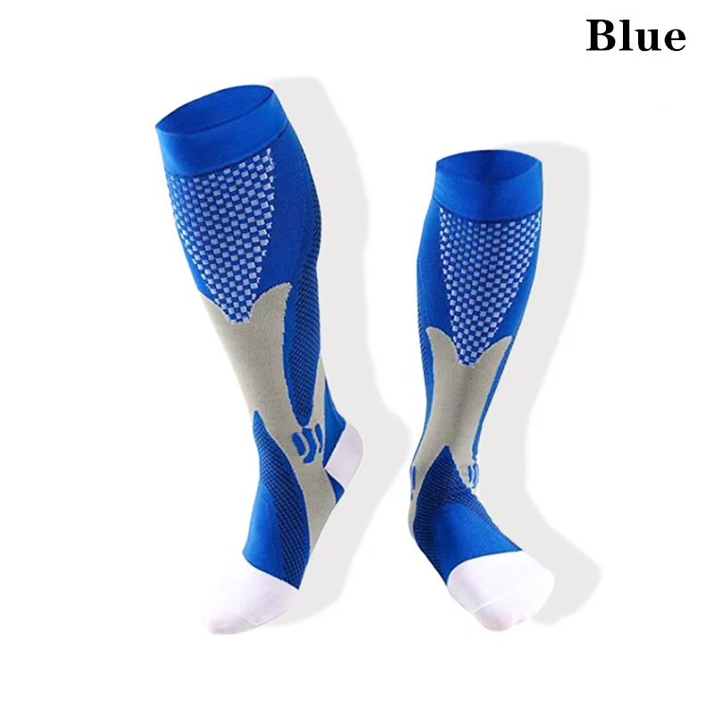 Unisex Black Compression Socks for Enhanced Performance and Pain Relief