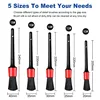 5Pcs Car Cleaning Brush Kit Auto Detail Brushes Dust Brushes for Car Interior Detailing Brush Set Wheel Rims Clean Brush Tools 6
