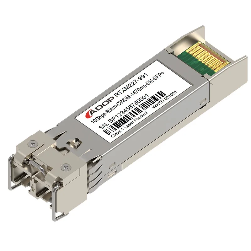 ADOP for Cisco CWDM-SFP10G-1490 Compatible 10G CWDM SFP+ 1490nm 80km DOM Duplex LC SMF Transceiver Module For Transmission