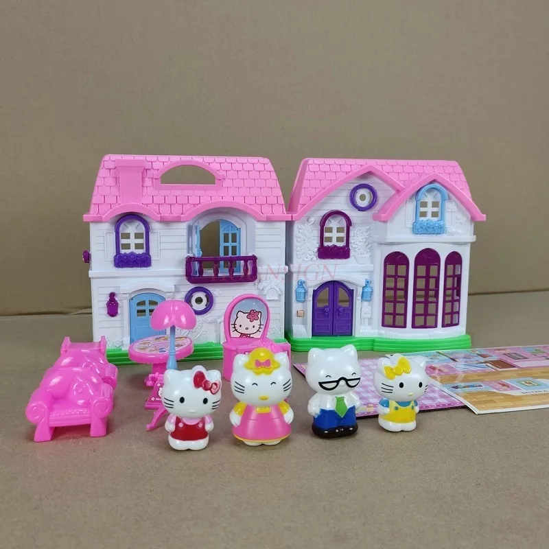 Play House Toys Our Happy Family Theme Villa Suit Girl Child Doll Multicolor Plastic 2-4 Years Girls 2021 toy cheering horn child childrens toys soccer stadium plastic cheerleading megaphones