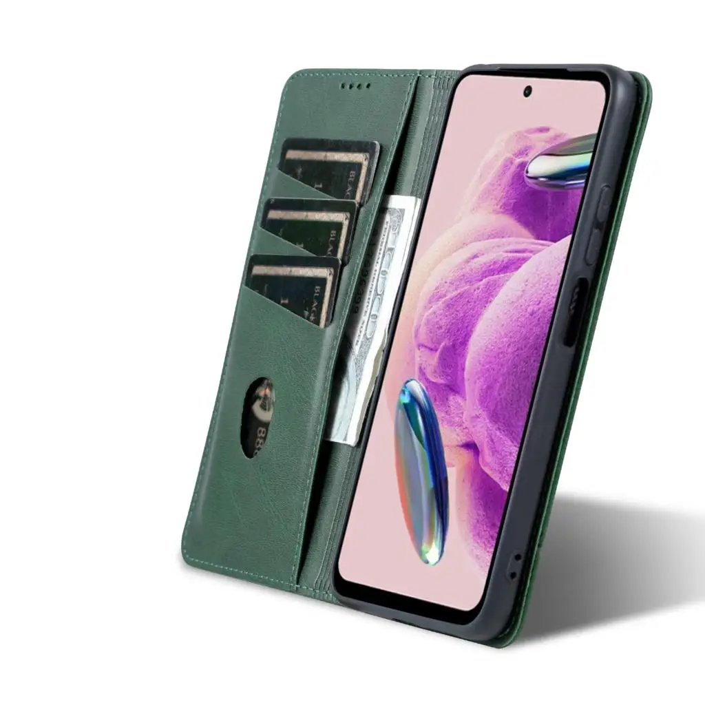 Capa De Telefone De Couro Flip Para
