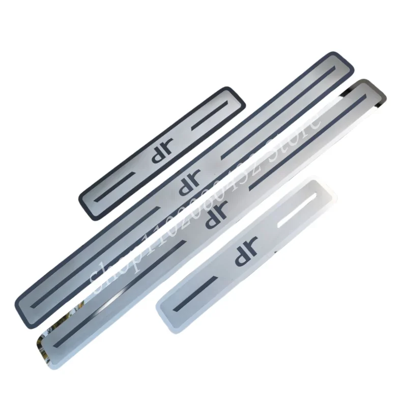 Stainless Steel Auto Door Sill Scuff Plate Anti-Kick Pedal Trim Protect for Chery dr 4.0 dr 5.0 6.0 car door sill scuff plate
