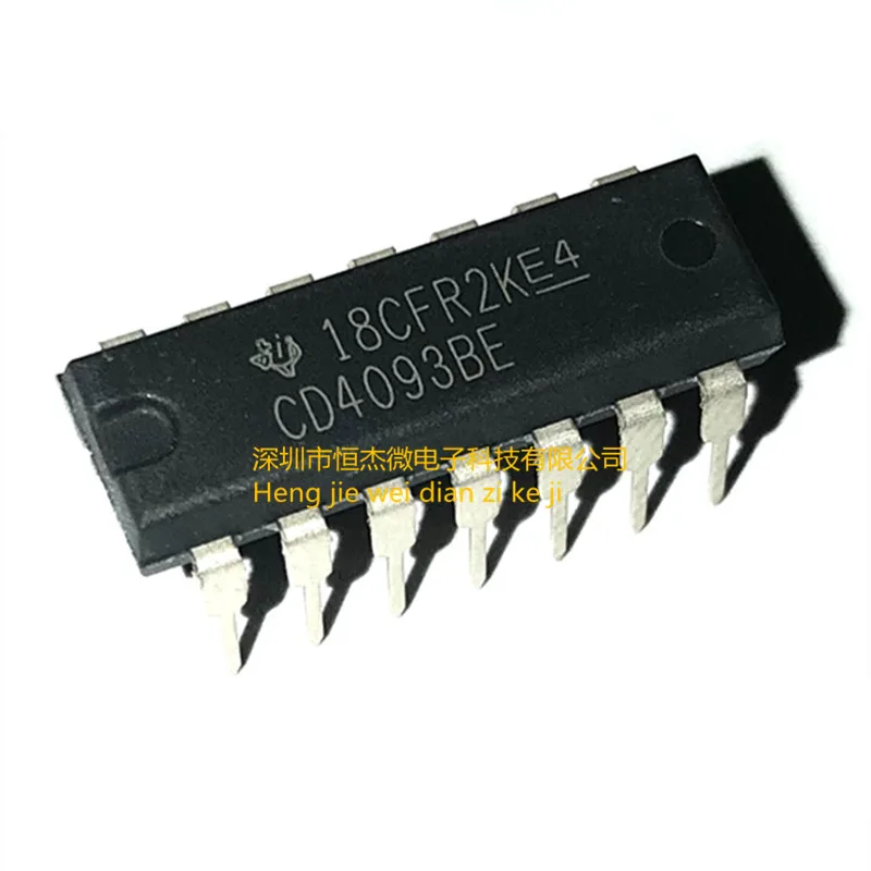 

10 шт./новый оригинальный CD4093 CD4093BE DIP-14 NAND шлепанцы и инвертор для логических ворот