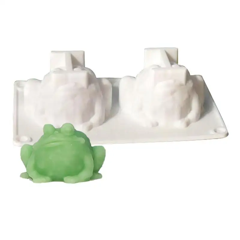 FrogSiliconeCandleMoldsAnimalHandmadeSoapMakingMouldsDIY