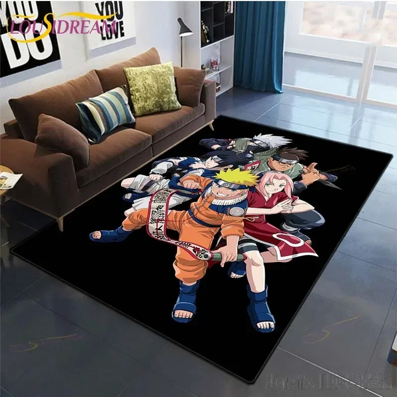 Famous Japanese N-Naruto Anime Rug Carpets 120x160cm Decor for Living Room Children's Bedroom Sofa Bathroom Kids Floor Mat 3