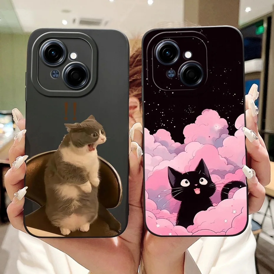 Cute Cartoon Soft Silicone Shockproof Phone Case with Bumpers