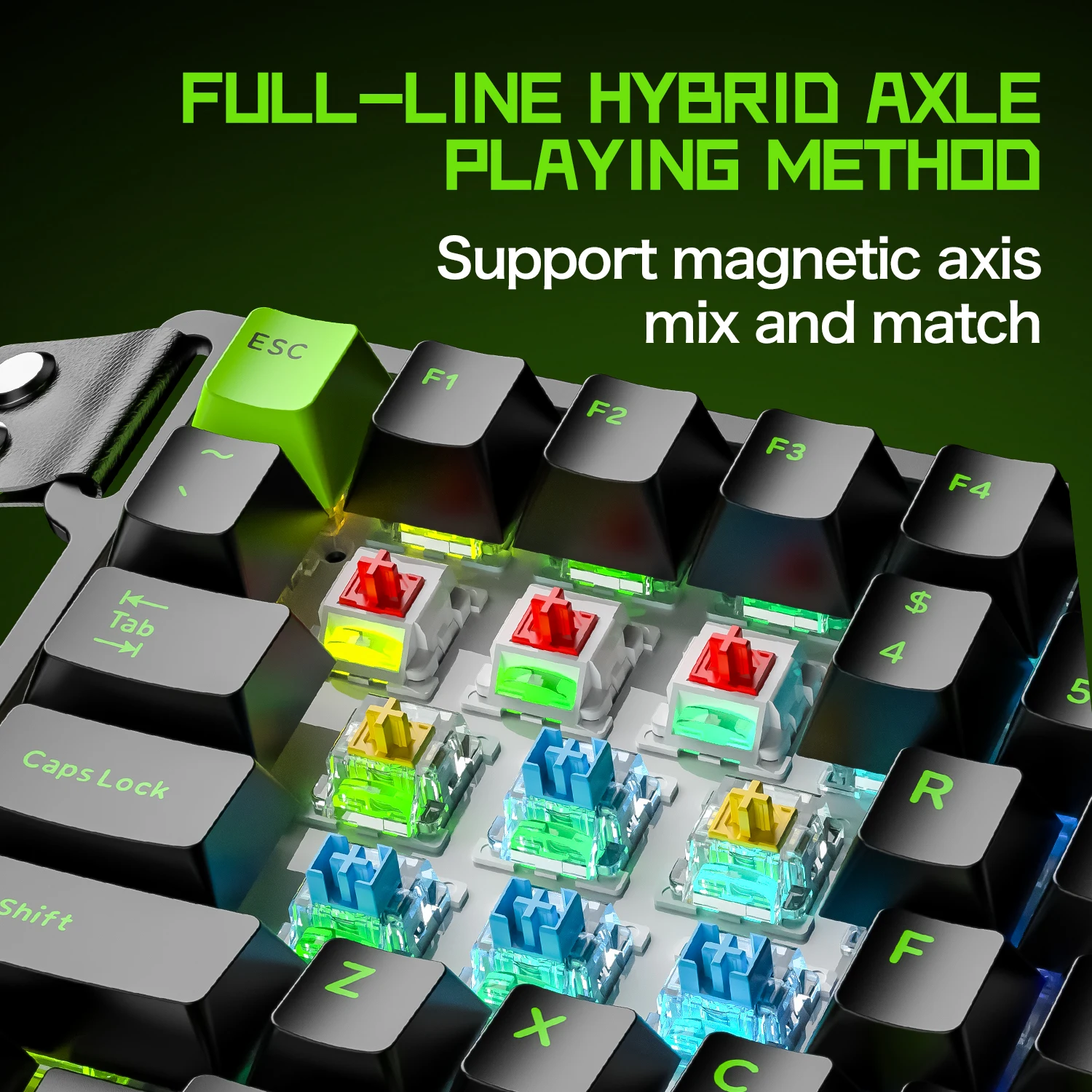 어택 샤크 M36HE 홀 이펙트 게이밍 키패드 8000Hz 128K 스캔 0.01mm RT 마그네틱 스위치 RGB 유선 원핸드 키보드
