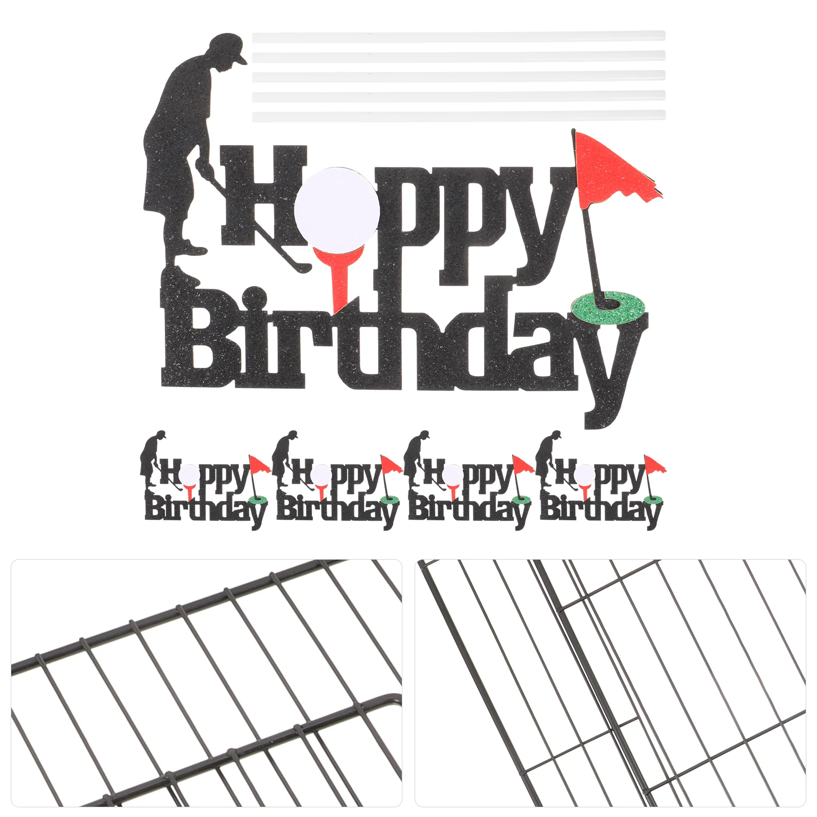 

5pcs Cake Topper Golf Themed Happy Birthday Cake Topper Birthday Cake Decor Happy Birthday Cake Topper