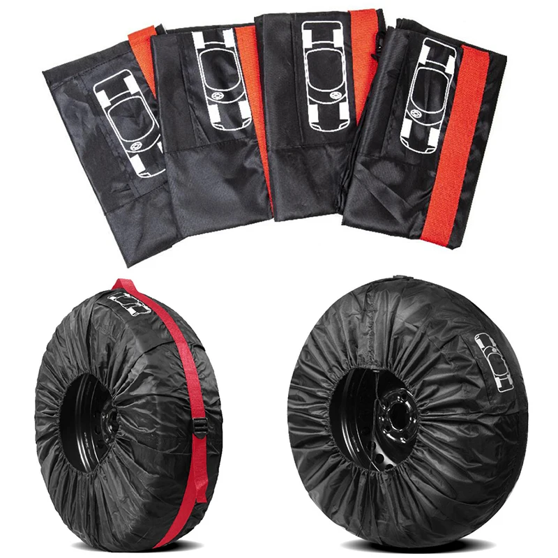 Tire Cover Case Car Spare Tire Cover Storage Bags For Cars Wheel