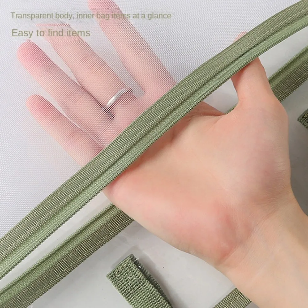 PVC 파우치 가방, 다기능 투명 파일 가방, 두꺼운 대용량 문서 가방, 학교 사무용품, 신제품
