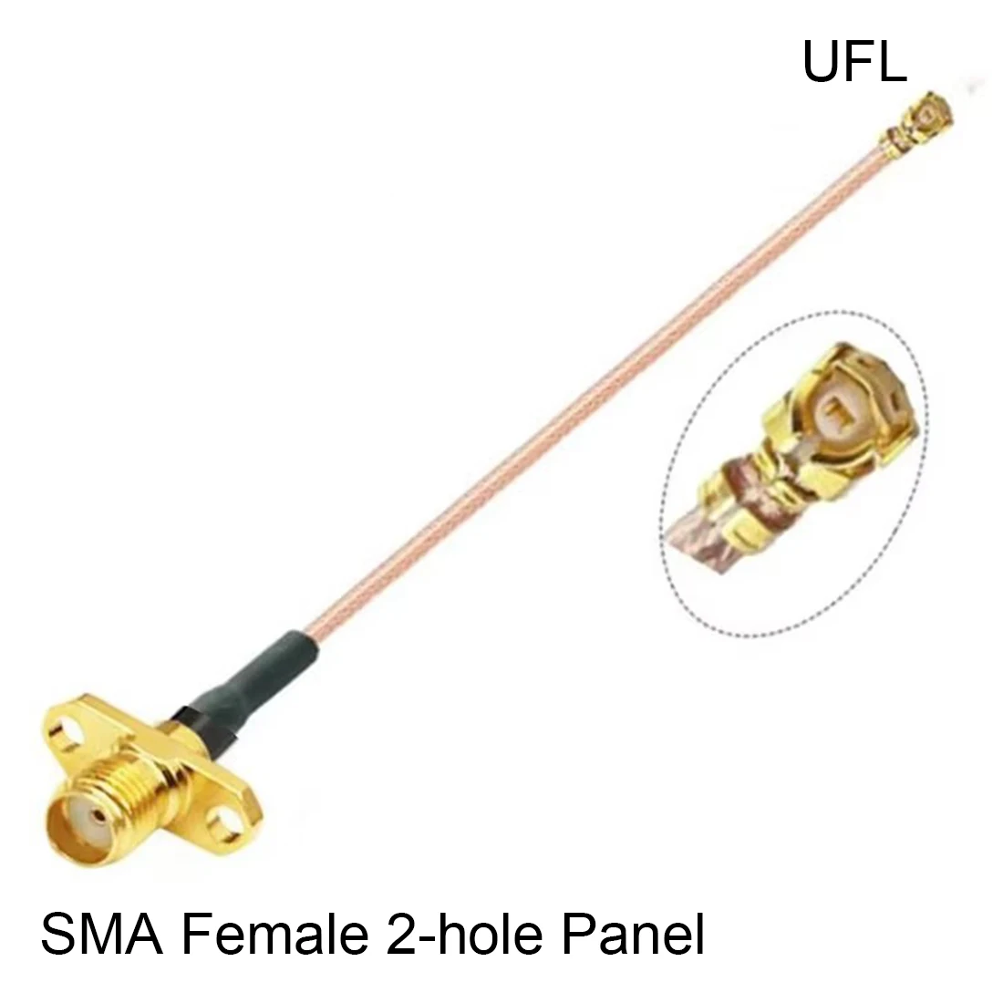 SMA Weibliche Jack 2-loch Panel zu U.FL RG178 Kabel Buchsen Jack Anschlüsse Adapter für Wifi Router GPS AP NEUE Großhandel