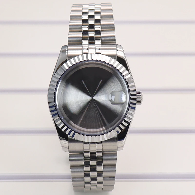 Premium Sapphire Crystal Watch Case with 5-Link Strap