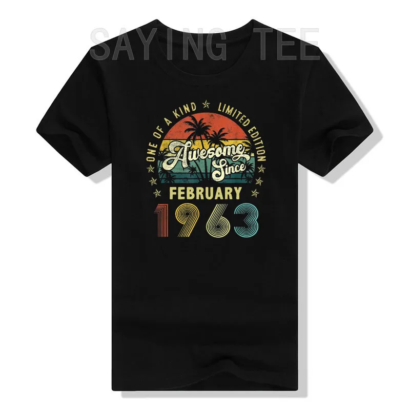 Shirt Mens Birthday 1963 | 1963 Year | 60 Years Tee Shirt