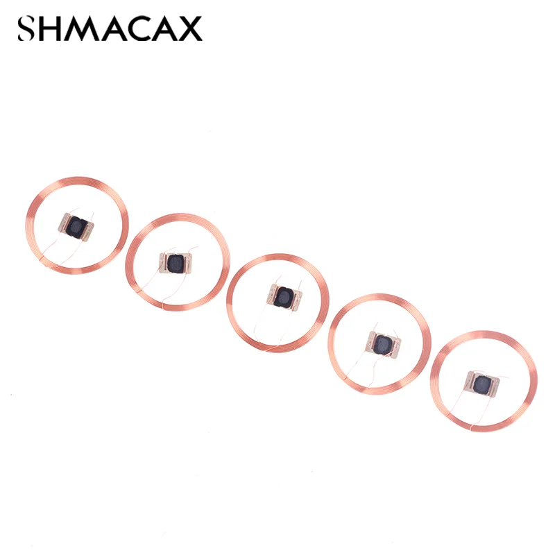 5pcs 21.6mm 13.56MHZ UID IC Card ID Rewritable Changeable Chip Keyfob RFID Self-adhesive coil