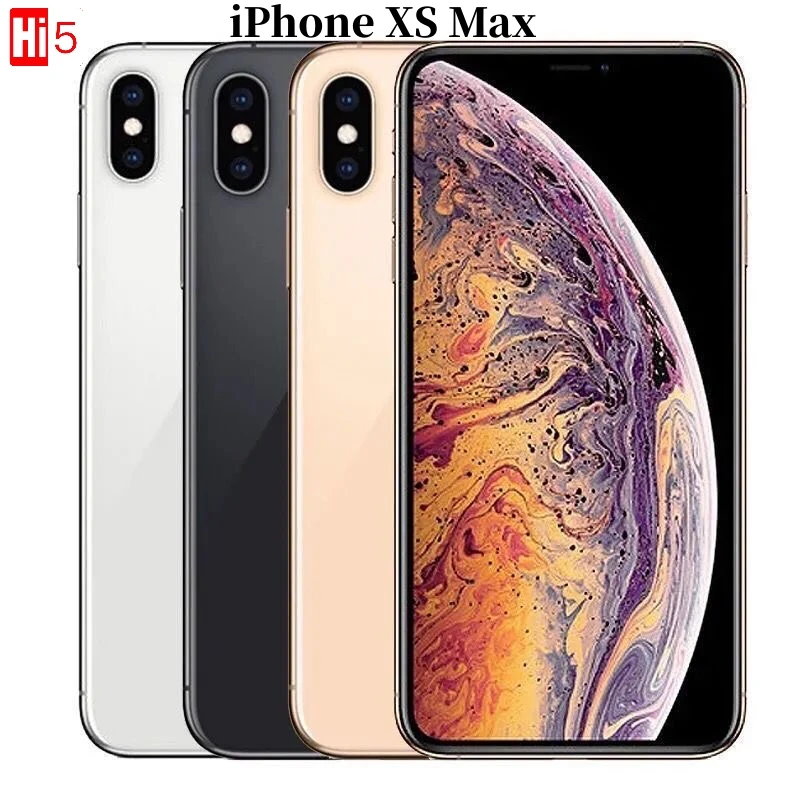 Apple Iphone Xs Max 6.5 "Ram 4Gb Rom 64Gb/256Gb/512Gb Hexa Core Ios A12 Originale Iphone Xsmax Bionic Lte 4G Telefono Sbloccato