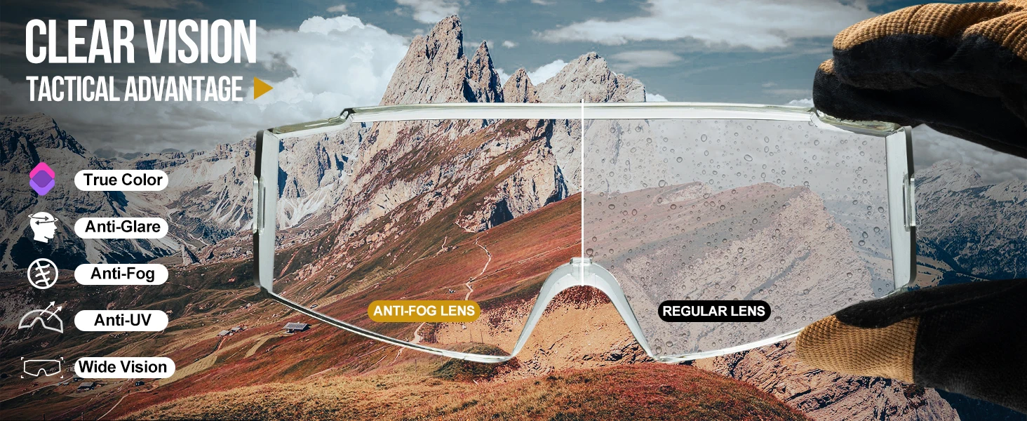 Ultimate Tactical Anti-Fog OTG Goggles for Clear Vision and Protection