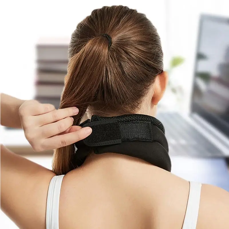 Cervicorrect Neck Brace Soft Foam Wraps Keep Vertebrae Stable Neck Support Adjustable Universal
