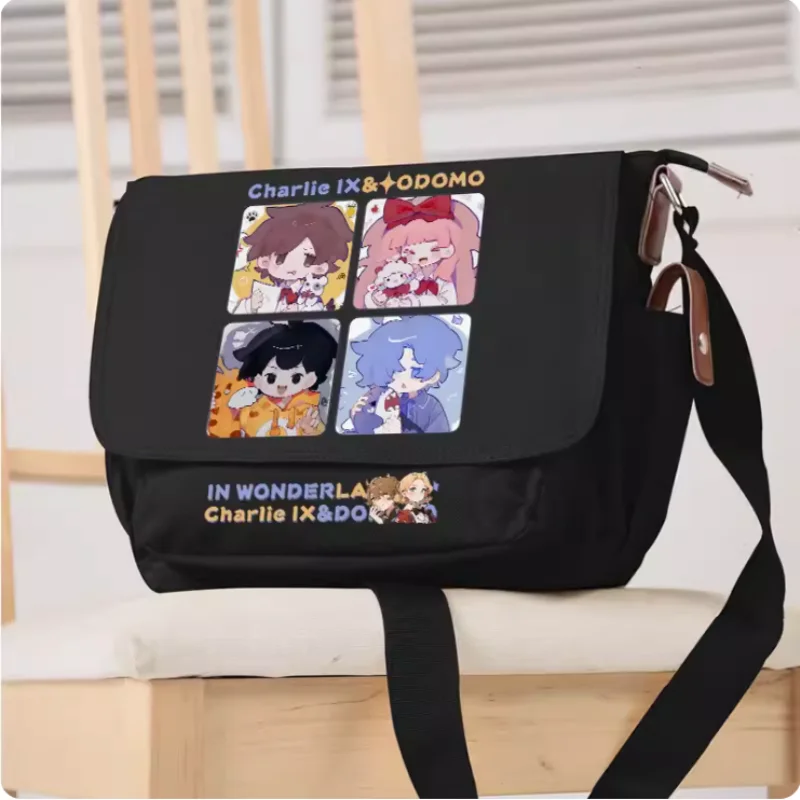 Anime Charlie IX＆DODOMO Cartoon Bag Unsix Fashion Leisure Teenagers Crossbody Student Messenger Handbag B659