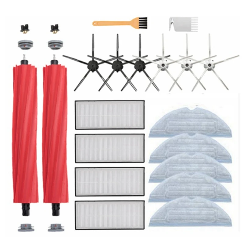 

Швабра для пылесоса Xiaomi Roborock S7 T7S T7plus, фильтр с основной боковой щеткой, запасные части, аксессуары