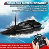 Flytec Fishing Bait Boat 500m Remote Control Bait Boat Dual Motor Fish Finder 1.5KG Loading with LED Light for Fishing 4