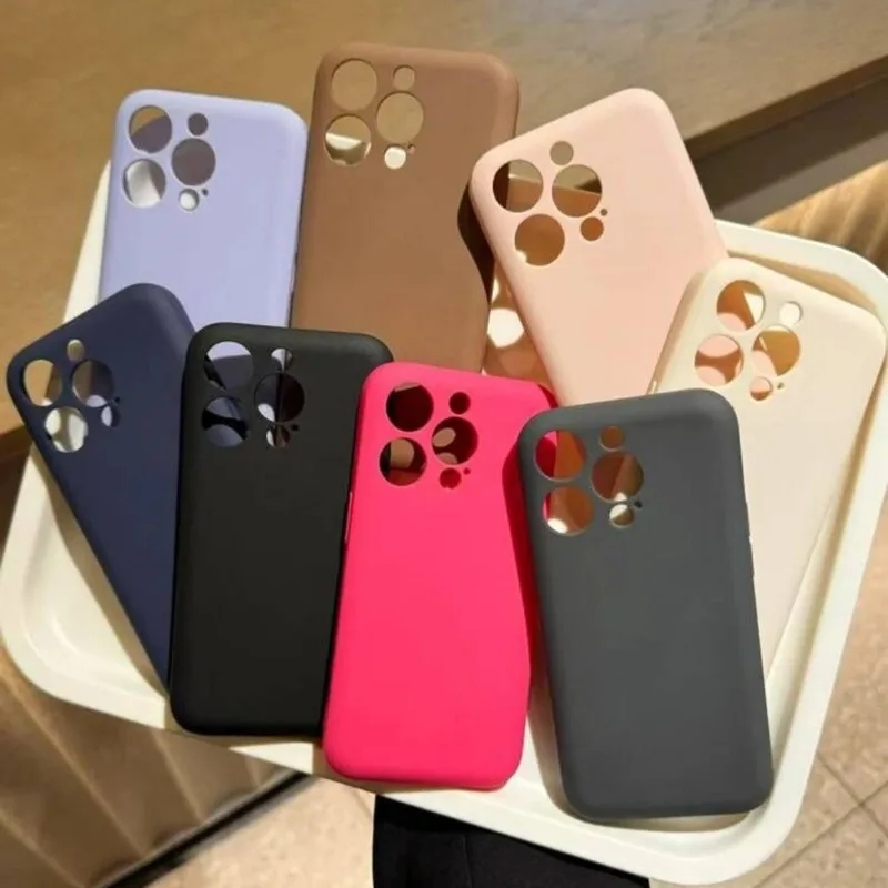 Ultra Slim Soft Silicone Shockproof Matte Phone Case - Candy Color Finish
