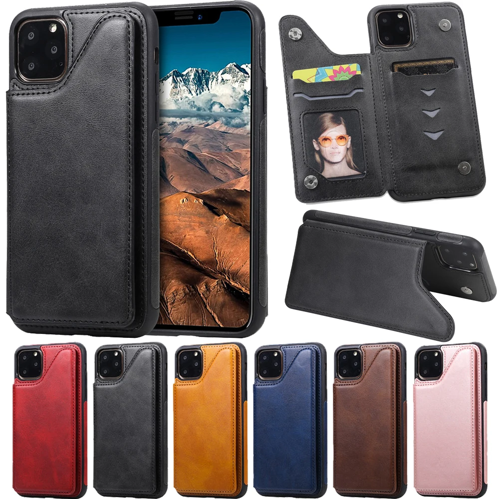 Custodia Per Telefono In Pelle Per Iphone Apple 13 Pro 13 Pro Max 12 Pro Max 12 Mini 11 Pro Xs Max Con Custodia Per Telefono Con Supporto Per Slot Per