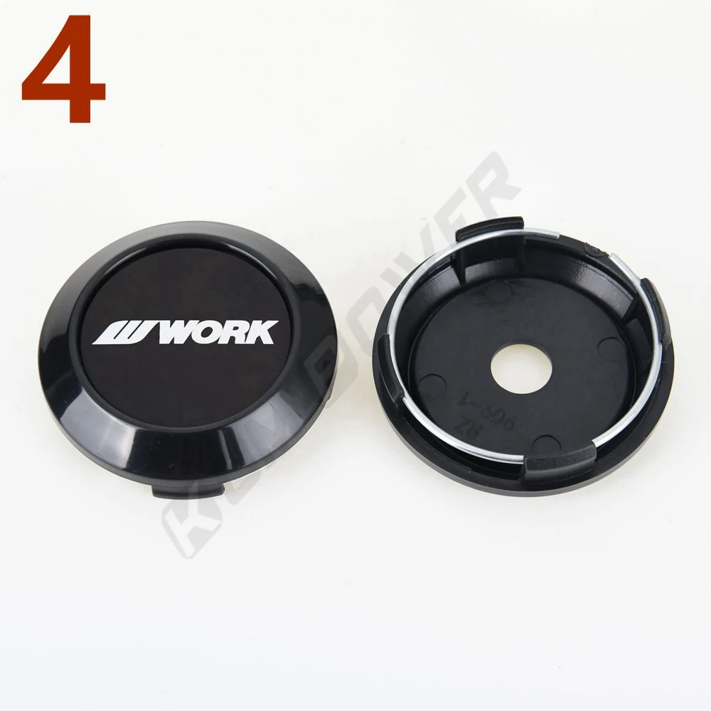 Sport Rim Center Wheel Cap Emblem Sticker Wheel Cover Hub Cap OD 64MM ID 60MM 4PCS wheel center caps