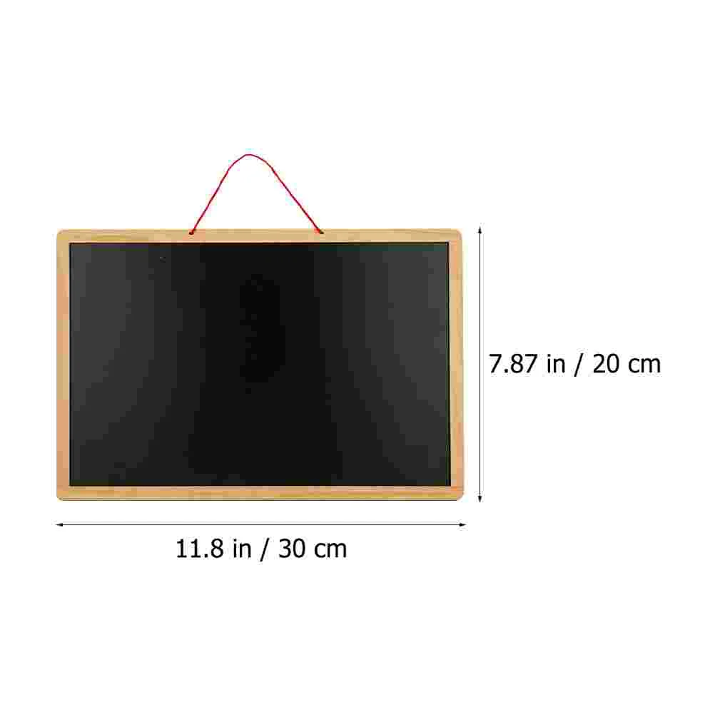 Double Sided Black White Magnetic Board Wooden Chalkboard Hanging Blackboard Small Chalkboard Presentation Supplies Office