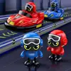 Children Bumper Car Toy Remote Control Bumper Car Toy Set for Parent-child Play Light Music Features 2 Players for Toddlers 6