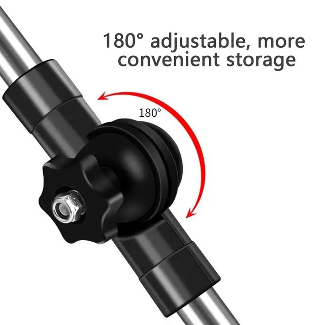 Adjustable Umbrella Mount Holder For Stroller, Wheelchair, Pram - Stainless Steel Connector, Black