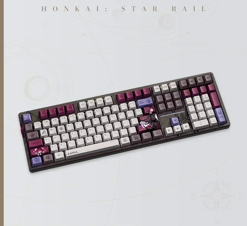 Honkai Star Rail Kafkaメカニカルキーボード,108キー,トライモード