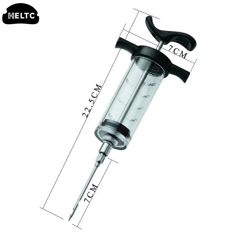1set Spice Syringe Marinade Injector Flavor Syringe Cooking Meat Poultry Turkey Chicken Kitchen Utensils Accessories BBQ Tool meat injector syringe